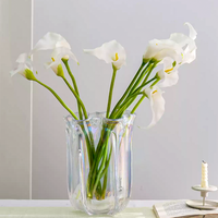 Nouvelle Arrivée 2026 – Décoration de Mariage Populaire : Lys Calla Artificiels en Latex, Effet Réel, Blancs