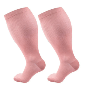 Chaussettes de compression de course <span class=keywords><strong>à</strong></span> pied en nylon <span class=keywords><strong>à</strong></span> mollet large extra large personnalisées grande taille pour femmes et hommes - Product Image 5