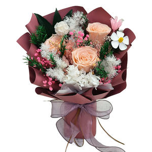 TC 2024, productos novedosos de Navidad, regalo, ramos de rosas preservados, juego de regalo, decoraciones de productos terminados, ramos de flores <span class=keywords><strong>eternas</strong></span> - Product Image 5