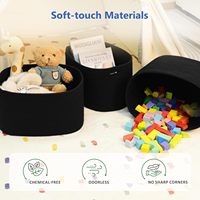 Petit panier de rangement en coton tissé de forme rectangulaire - Durable et sûr pour les étagères, les vêtements, les serviettes, les livres, la lessive et les jouets pour chiens