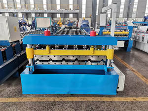 Machine de formage de panneaux de toiture automatique 1200 mm, Maquinas Para Tr4 Tr3 Tr5 Tr6, pour la fabrication de tôle en Perou - Product Image 2