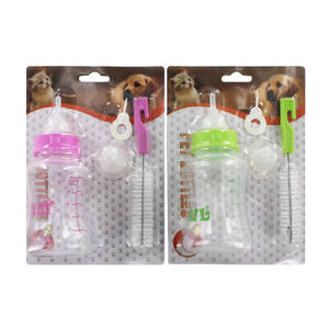 גור כלב חלב סיעוד בקבוק ערכות החלפת פטמה לחיות מחמד האכלת בקבוק ליילוד חיות - Product Image 2