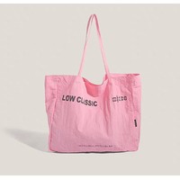 Sac fourre-tout personnalisé avec logo, en nylon froissé, vente en gros, écologique, réutilisable, sac de shopping, cadeau d'entreprise, usine OEM