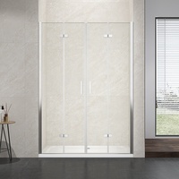 Porte de douche pliante en verre portable de haute qualité, très vendue, pour salle de bain