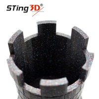 Filamen Sting 3D Prusament Pla Three Galaxy Black 1.75mm PLA Pro Filamen Printer 3D 1.75mm 1kg