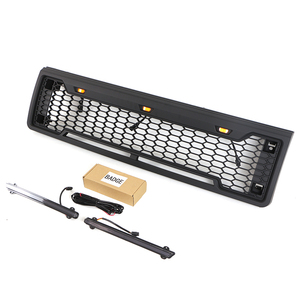 Parrilla Delantera Personalizada para Auto, Rejilla Negra con Luz LED para <span class=keywords><strong>Ford</strong></span> <span class=keywords><strong>BRONCO</strong></span> F150 1987-1991 - Product Image 2