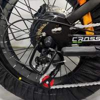 Vélo Électrique Tout-Terrain Urbain 48V Lithium 1000W Démarrage Sans Clé Pneus Élargis Amortisseurs Ultra-Souples à Roue Arrière 7 Vitesses