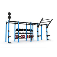 Équipement de fitness mural sur mesure CF ComprehensiveTraining Rack, structure de musculation autoportante pour tractions et cross-training