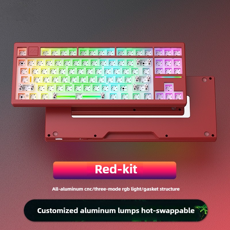 AL87 CNC Aluminum Kit - RGB Hot Swap Mechanical Keyboard