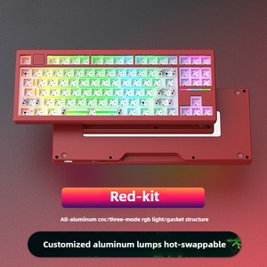 Al87 CNC nhôm Kit tri-chế độ Gasket cấu trúc RGB hot swap 4000mAh 80% bố trí TKL cơ khí chơi game Bàn phím tùy chỉnh OEM/ODM - Product Image 6