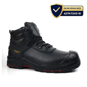 CE vérifié anti-dérapant huile étanche à l'eau prévenir la perforation embout en acier hommes Protection travail industriel chaussures de sécurité en cuir - Product Image 1