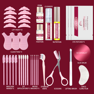 Kit de rehaussement de cils Iconsign, lamination des sourcils, solution permanente professionnelle pour sourcils et cils 2 en 1, tenue longue durée de 6 à 8 semaines - Product Image 2