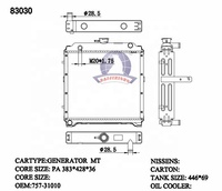 Radiateur de moteur de camion lourd pour Lister Peter LPW LPW2 LPW3 LPW4 LPWS, radiateur en aluminium pour 75731010 75723980 75721060 83030