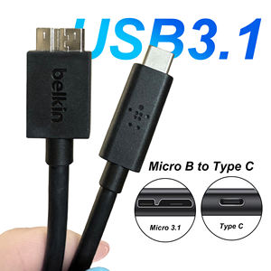 Usine OEM Type C à Micro B 10pin USB 3.1 connecteur câble de données pour Macbook disque dur Hdd Ssd étui accessoires de téléphone portable - Product Image 2