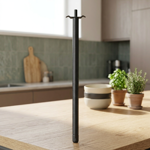 Allume-gaz en métal noir de 48 cm avec finition résistante à la rouille et poignée à ailettes pour usage commercial en cuisine - Modèle - Product Image 4
