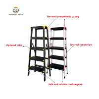 Escabeau industriel en aluminium pour escalier pliable à échelle double face EN131/EN14183