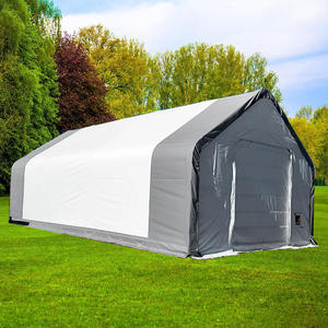 Carpa Industrial de Doble Estructura - Gran Almacén Agrícola, Refugio para Ganado, Impermeable, Protección Solar, Almacenamiento al Aire Libre - Product Image 3