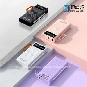 พาวเวอร์แบ<span class=keywords><strong>ง</strong></span>ค์บา<span class=keywords><strong>ง</strong></span>เฉียบขนาดกะทัดรัด 30,000mAh ชาร์จเร็ว PD 22.5W/20W สายในตัว หน้าจอ LED ช่องเสียบ USB-A/USB-C แบตเตอรี่ลิเธียม - Product Image 5