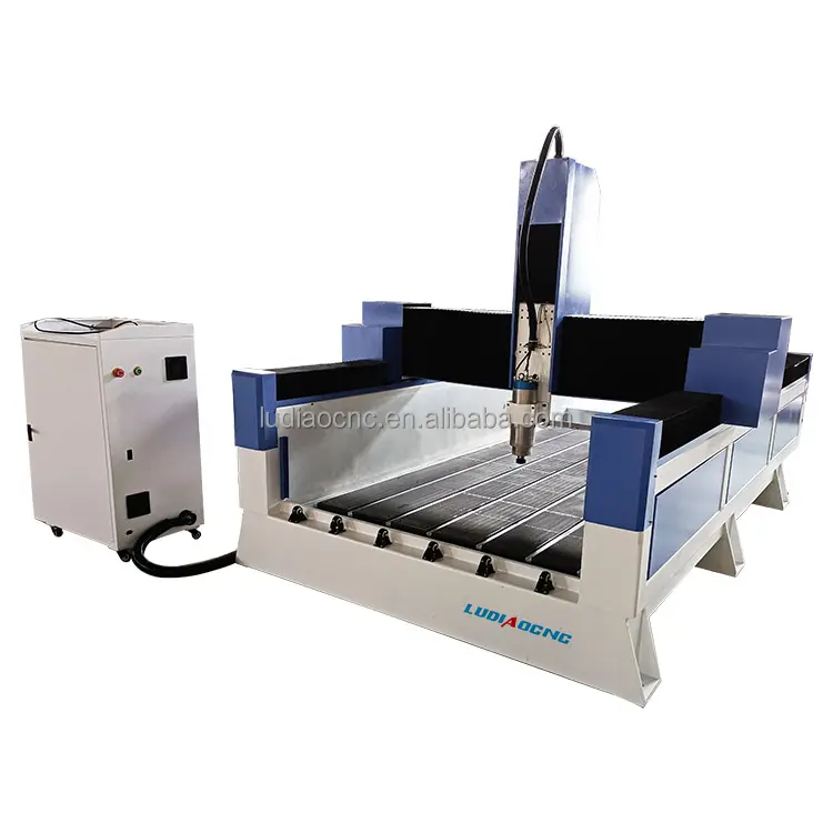 เครื่องแกะสลักหินแกรนิตเครื่อง CNC เราเตอร์หินอ่อนแกนหมุน DSP Mach3 CNC เราเตอร์หิน3D ด้วยเครื่อง5.5KW ขนาดใหญ่3แกน