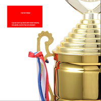 Trophée de chant en métal personnalisé de haute qualité, vente directe usine Wenzhou, coupe de trophée de concours de chant, trophée doré, marque DEMO, impression typographique