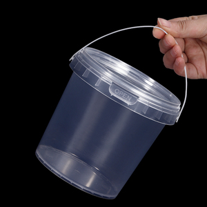 Factory Supply 16oz 32oz Food Container Plastic Bucket With Lid For <strong>Peanut</strong> <strong>Butter</strong> Ice Cream Cookies