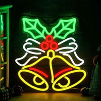 Enseigne néon personnalisée en lettres LED acryliques RGB Père Noël, indice de protection IP65, pour entreprises, magasins, salons, extérieur, anniversaires, mariages