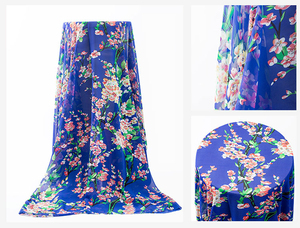 Chất Lượng Cao Breathable Floral In Kỹ Thuật Số Mềm Voan <span class=keywords><strong>Georgette</strong></span> Vải Cho Phụ Nữ Ăn Mặc - Product Image 5