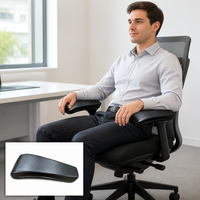 Installation facile, durable et confortable, coussinets d'accoudoirs en PU personnalisables, chaise de bureau et de jeu moderne réglable de remplacement