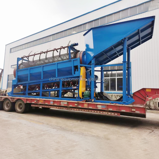 Mobile Rotary Trommel Screen High Quality Tamiseur Rotatif Topsoil Sand Best Selling Mineral Separator
