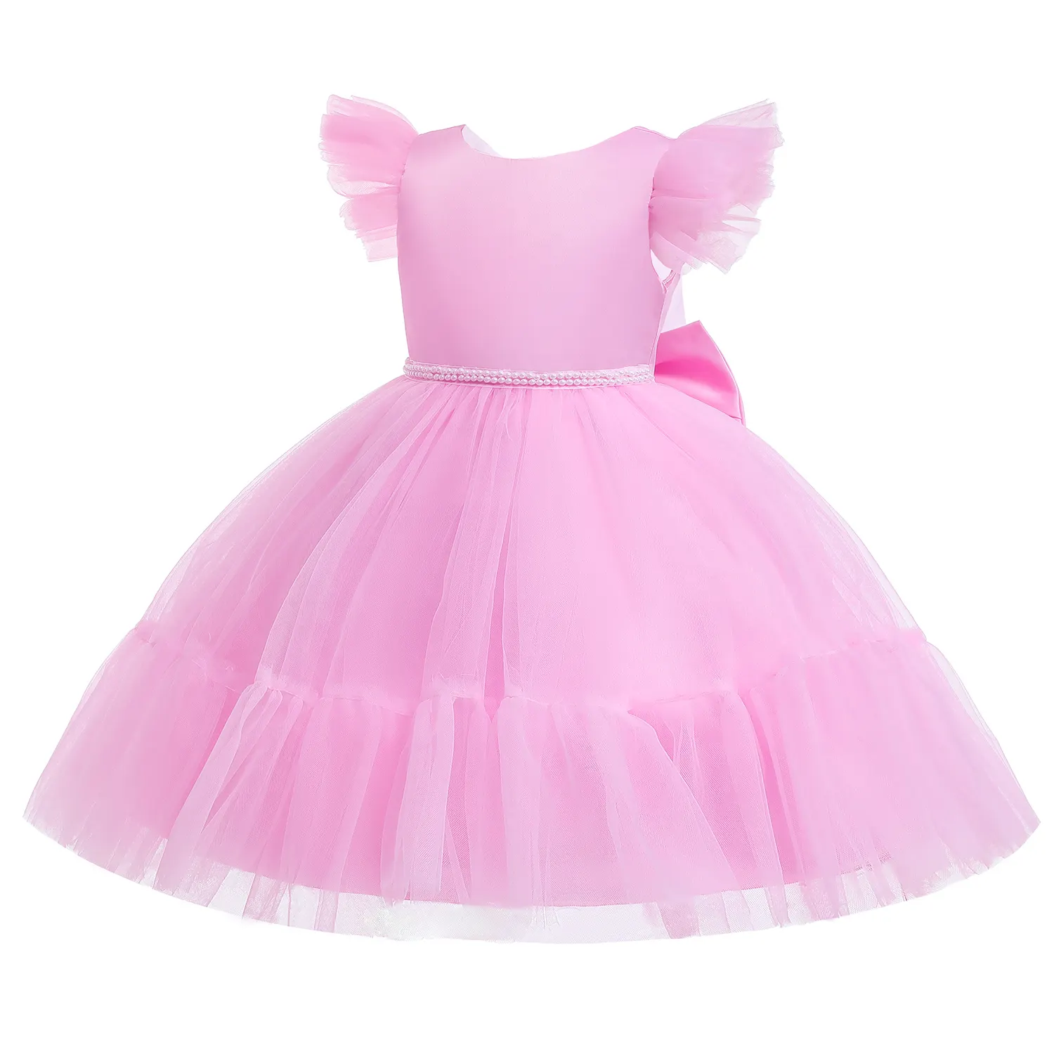 MQATZ Wholesale Baby Pretty Gowns Infant Girls Party Dress Kids Wedding Party Dresses L5293