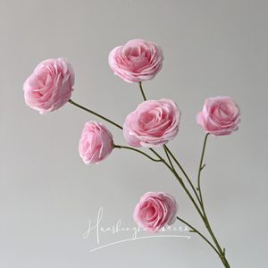 Rosas Artificiales de Tallo Único, Flores de Seda de Alta Simulación, Decoraciones para Bodas - Product Image 3