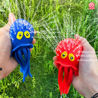 Poulpe Jouet de Plage et de Bain en Caoutchouc Thermoplastique à Presser pour Pulvériser l'Eau, Anti-Stress pour Enfants, Vente en Gros
