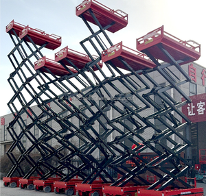 Plateforme élévatrice à ciseaux hydraulique électrique de 6 m à 14 m avec moteur et propulsion automatique, haute efficacité pour travaux en hauteur - Product Image 5