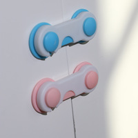 Lot de 10 serrures adhésives robustes en ABS pour armoires d'enfants, anti-collision, pour tiroirs, sécurisation des bébés