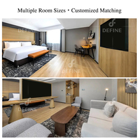 Fabricants de meubles d'hôtel de Foshan, meubles de chambre d'hôtel en bois massif, lits king-size, queen-size et doubles modernes, ensembles de meubles de chambre d'hôtel 5 étoiles