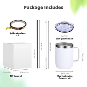 Custom 12oz 14oz 16oz 20oz Stainless Steel Double Wall Thermal Travel Vacuum Tumbler <b>Coffee</b> Mug With Handle - Product Image 2