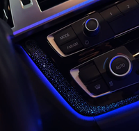 Couverture de console centrale et accoudoirs lumineux dynamiques 12V pour BMW Série 3/4 F30 2013-2019