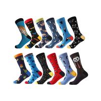 Chaussettes décontractées en coton pour hommes, style coréen, amusantes, originales, à imprimé animal (chat, chien, requin), respirantes, antidérapantes, antibactériennes