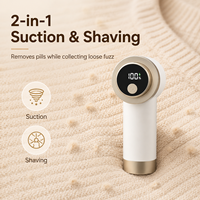 Rasoir anti-bouloches 2-en-1 rechargeable à 3 vitesses pour pulls, manteaux, couvertures et entretien des vêtements