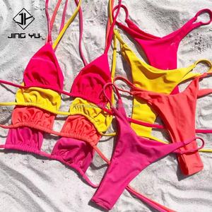 Maillot de bain brésilien micro personnalisé pour femmes Designer 2024, bikinis sexy et vêtements de plage, ensemble de bikini personnalisé, bikinis - Product Image 2