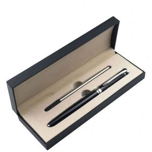 Factory Wholesale Metal Rollerball Pen Custom Logo Hotel Office Business <b>Gift</b> Box Luxury Pens for Men - Product Image 1