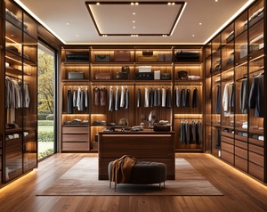 เฟอร์นิเจอร์อลูมิเนียมทั้งหมดแบบปรับแต่งได้ทั้งบ้านเฟอร์นิเจอร์ห้องนอนโลหะตู้เสื้อผ้าทันสมัย - Product Image 5