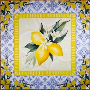 Tapete de Mesa de Mahjong Floral Oriental Moderno Personalizado 07, Patrón de Pagoda Chinoiserie Verde-Azul, Antideslizante, de Neopreno Resistente al Agua - Product Image 4