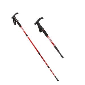 Canettes <span class=keywords><strong>de</strong></span> Trekking pliables en aluminium, Canes bon marché résistantes, pliables, vente en gros, Alpenstock, en chine - Product Image 5