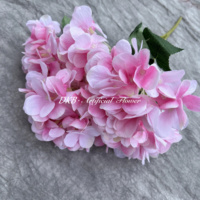 Produk Terlaris Pabrik DKB, Dekorasi Bunga Hydrangea 5 Kepala Besar dari Sutra Buatan Premium untuk Dekorasi Rumah