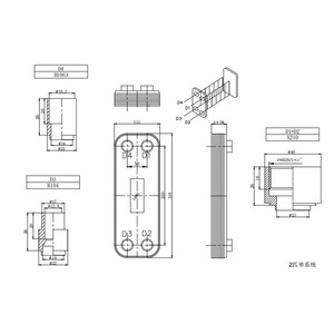 Échangeur de chaleur à plaques brasées HD026-24D en acier inoxydable 304, 2P, système unique, pour réfrigération et refroidissement - Product Image 4