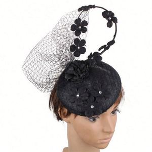 Nuevo Sombrero de Moda para Mujer, de Malla de Cáñamo, Estilo Vintage, para Eventos Sociales, Accesorios para el Cabello, Sombrero para Fiesta del Té, Clip para el Cabello, Sombreros Fascinantes para Damas - Product Image 5