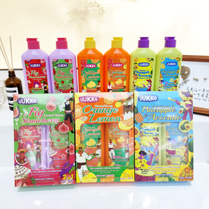 UUKKG Set per la Cura dei Capelli con <span class=keywords><strong>Shampoo</strong></span> e Balsamo all'Olio di Argan, <span class=keywords><strong>Shampoo</strong></span> all'Ananas, Fragola e Arancia, Balsamo Senza Risciacquo - Product Image 2