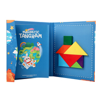 Puzzle Geometri Tangram Anak-anak, Blok Bangunan Bentuk Kreatif 3D, Mainan Edukatif Prasekolah dan Aktivitas untuk Belajar