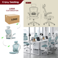 Chaise de bureau ergonomique pivotante moderne de haute qualité en tissu, dossier haut, appui-tête réglable, hauteur réglable pour sièges de direction